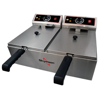 Fritadeira Elétrica, 2 Cubas de 5 Litros, Inox FED-20-N